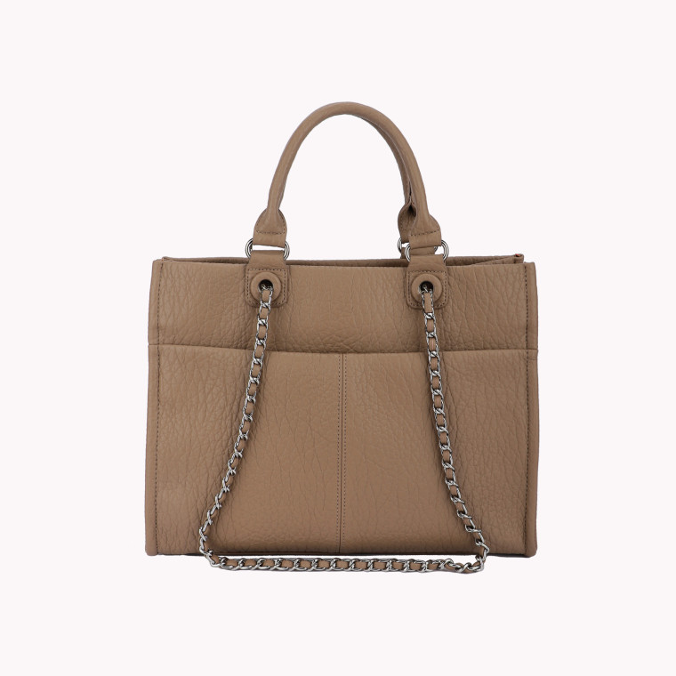 Bag with GB interlaced chain handles