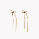 Steel bow-shaped earrings