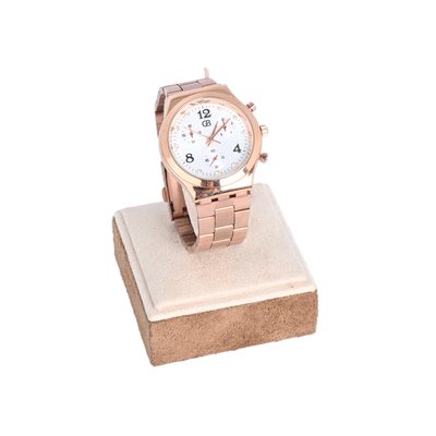 Montre analogique bronze | fond blanc GB