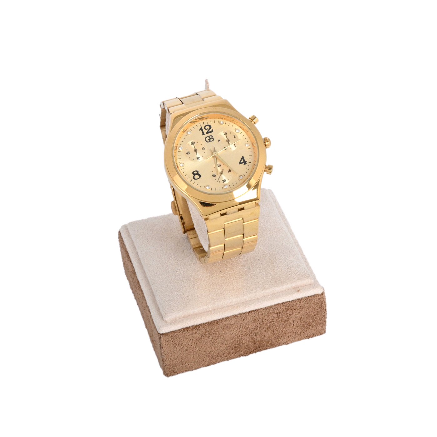 Analog watch gold | yellow background GB