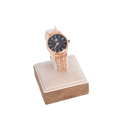 Analog watch bronze | black background GB