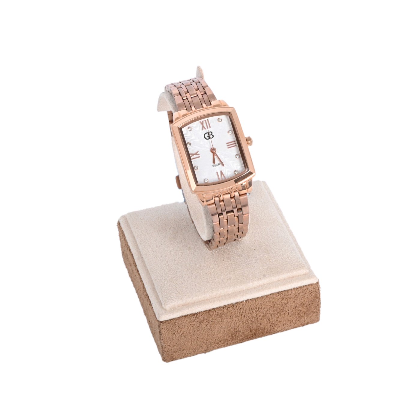 Montre analogique bronze | fond blanc GB