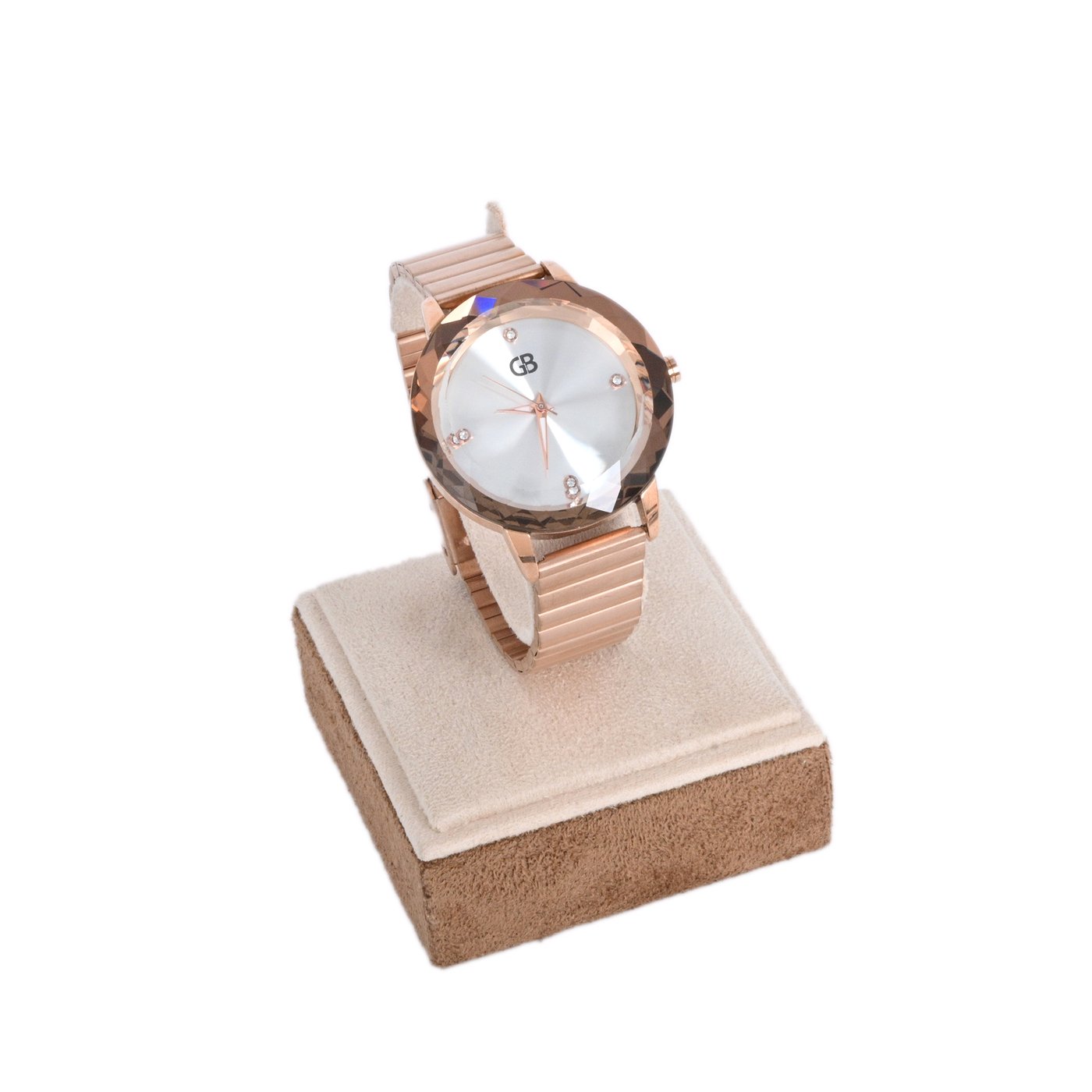 Analog watch bronze | white background GB