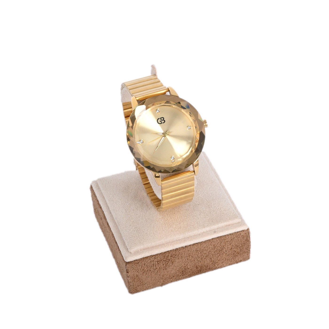 Analog watch gold | yellow background GB