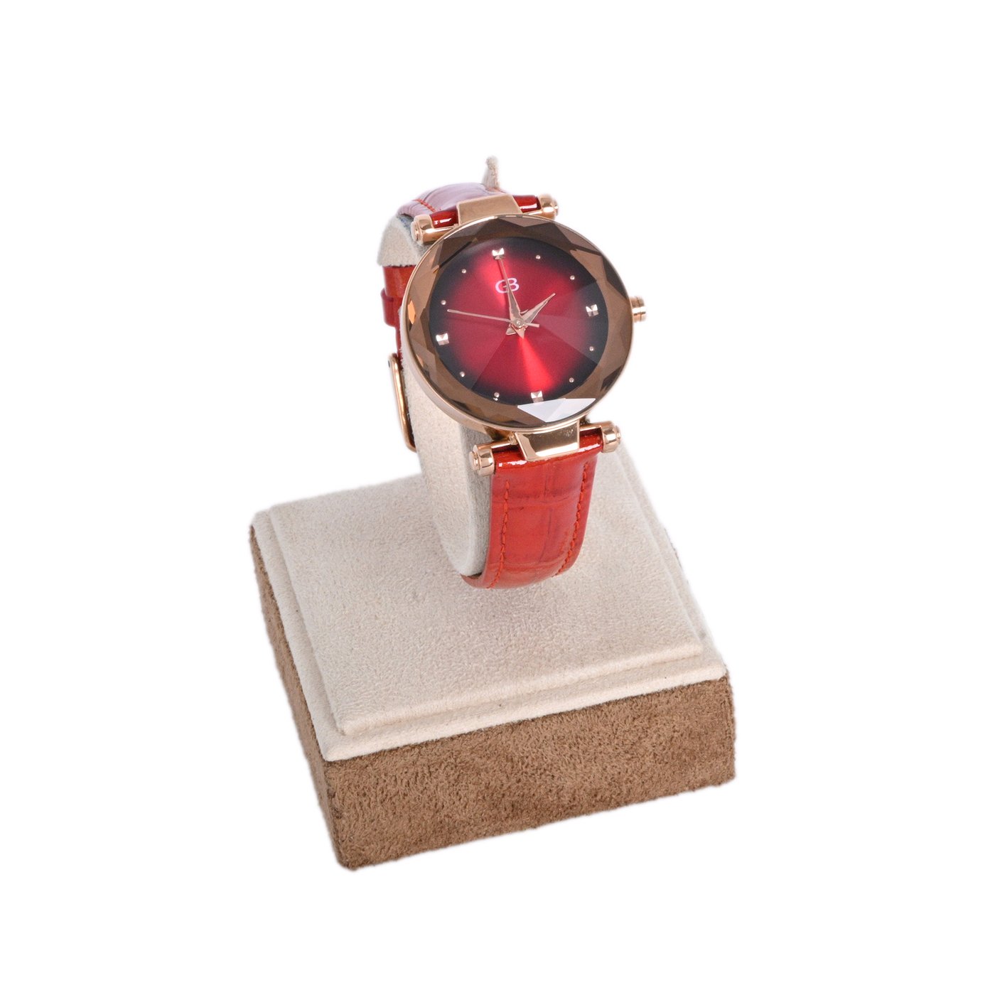 Red analog watch GB