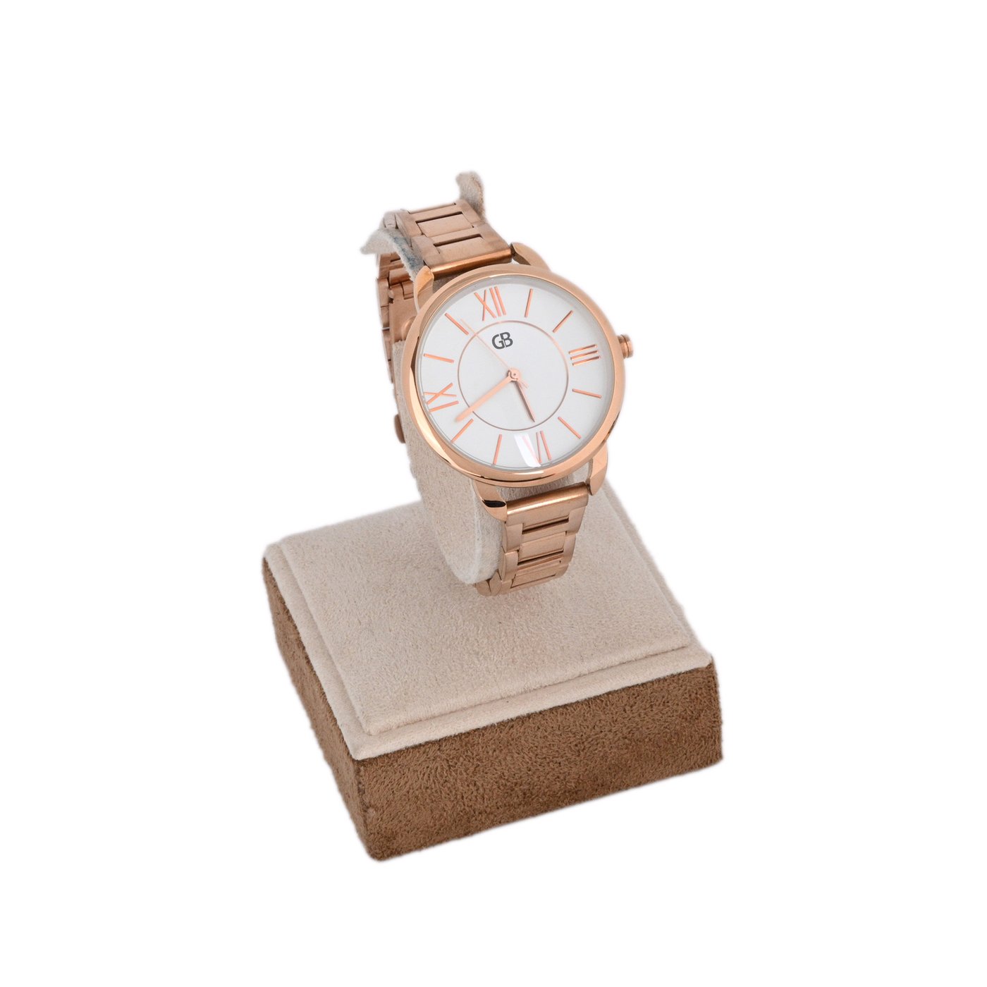 Analog watch bronze | white background GB