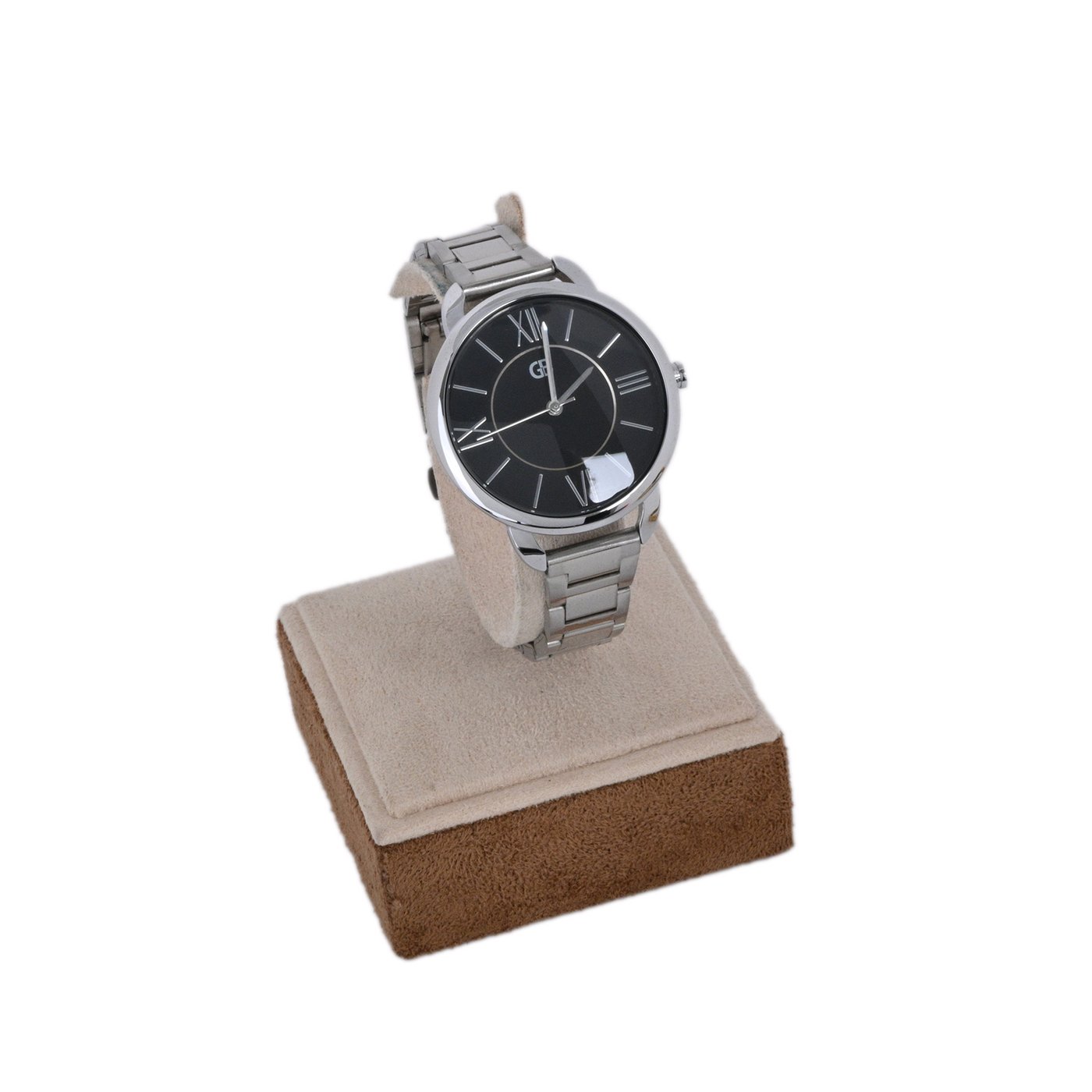 Analog watch silver | black background GB