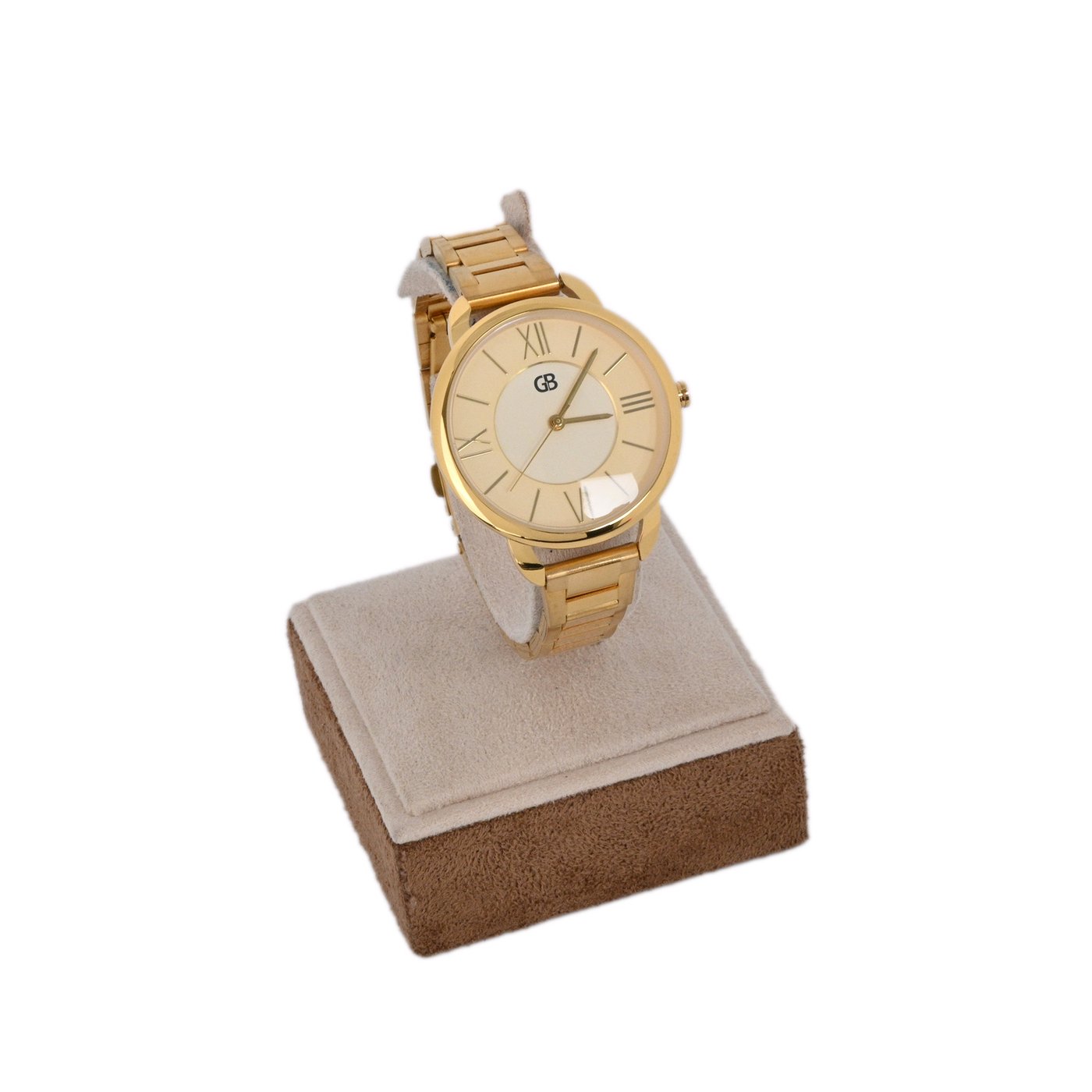 Analog watch gold | yellow background GB