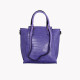 Mala Shopper com textura croco