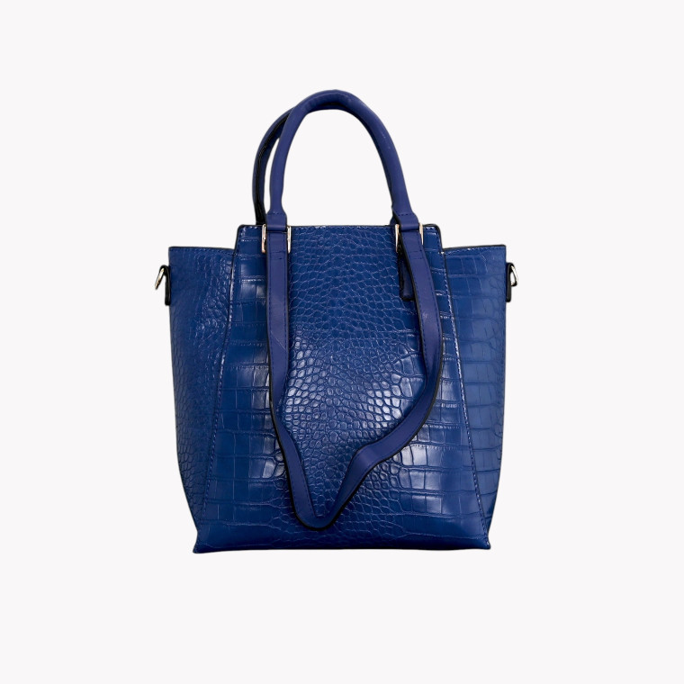 Mala Shopper com textura croco