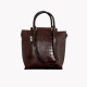 Mala Shopper com textura croco