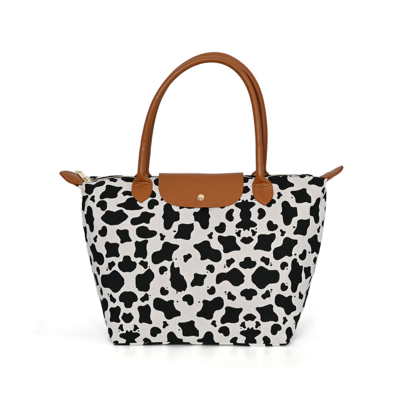 Leather bag in style with pattern