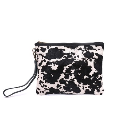 Pattern leather clutch GB