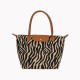 Sac en cuir style Longchamp avec motif