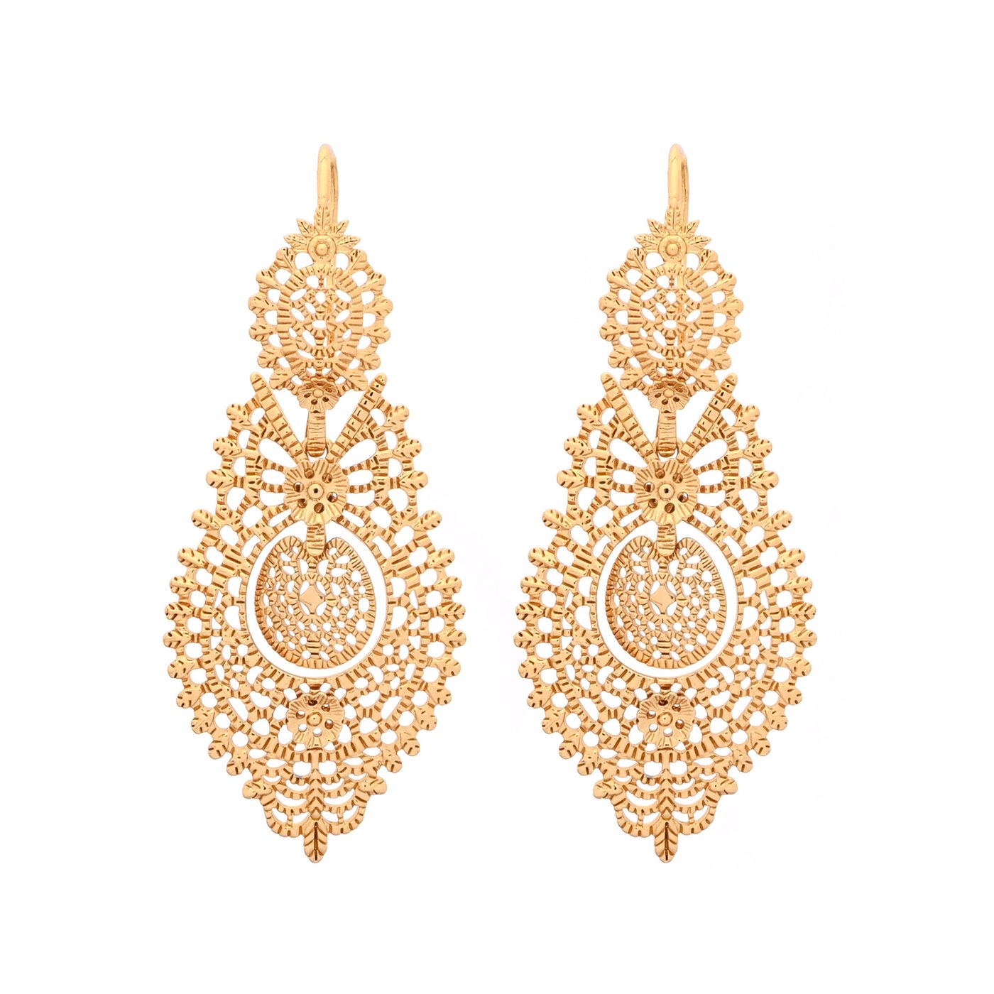 Boucles d\'oreilles semi précieuse rainha GB