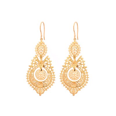 Boucles d\'oreilles semi précieuse rainha GB