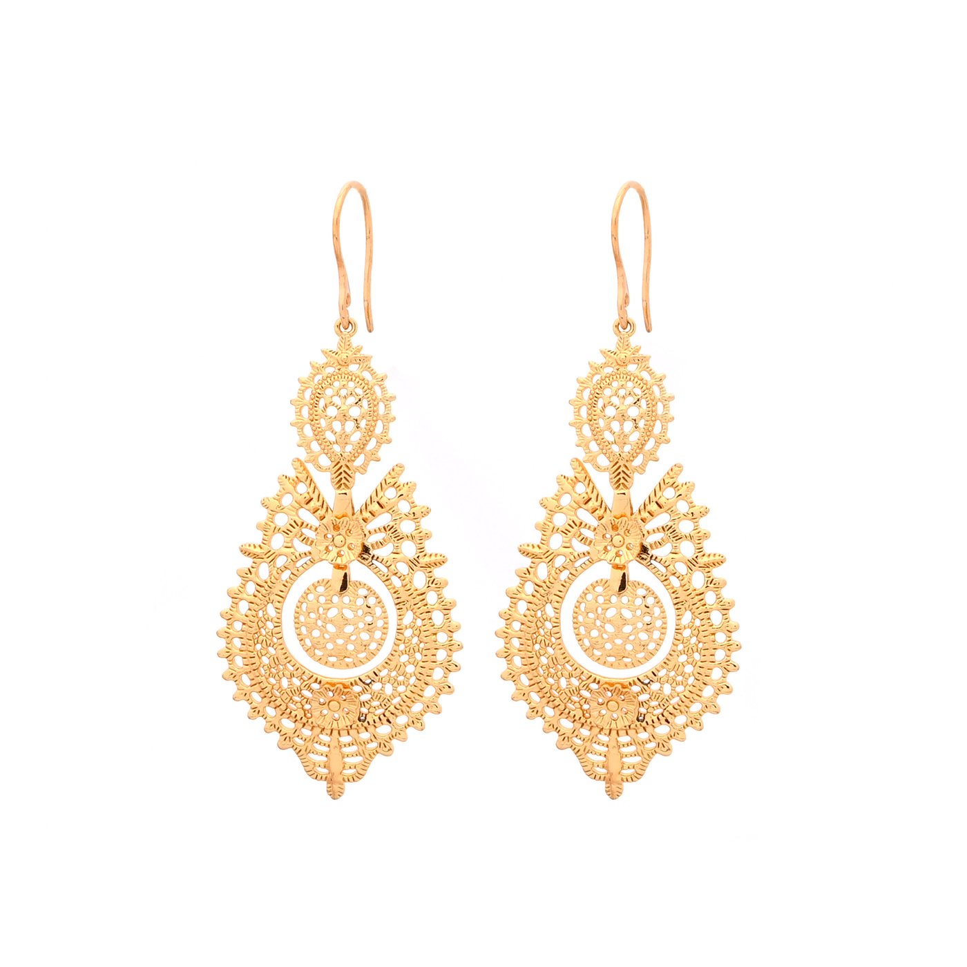 Boucles d\'oreilles semi précieuse rainha GB