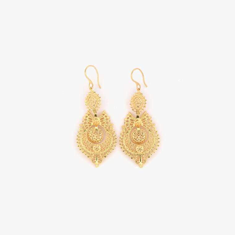 Boucles d&#039;oreilles semi précieuse rainha GB