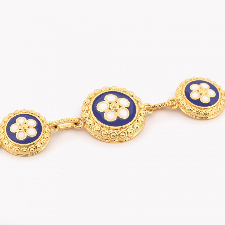 Bracelet plaqué or 3 caramujos GB