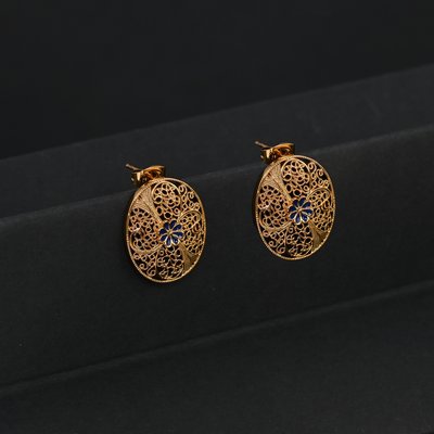 Boucles d\'oreilles Encantos Portugal traditionnelles et fleur