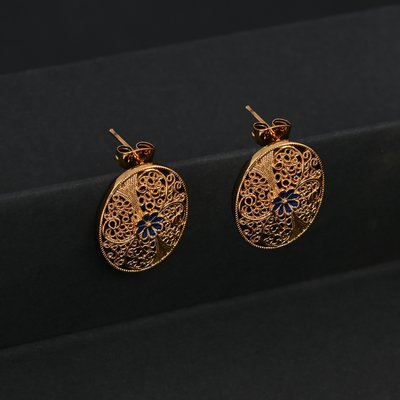 Boucles d\'oreilles Encantos Portugal traditionnelles et fleur