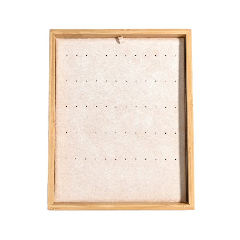 Expositor para pendientes diversos beige