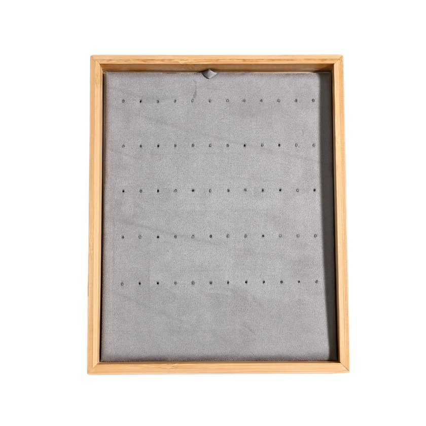 Espositore beige per orecchini vari