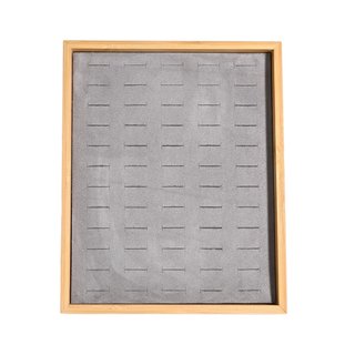 Présentoir beige pour bagues diverses