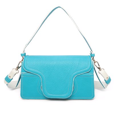 Shoulder bag with distinctive flap closure GB