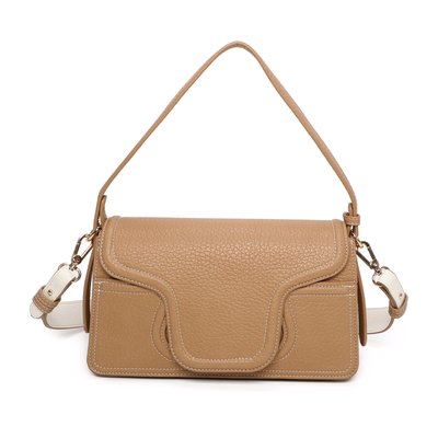 Shoulder bag with distinctive flap closure GB