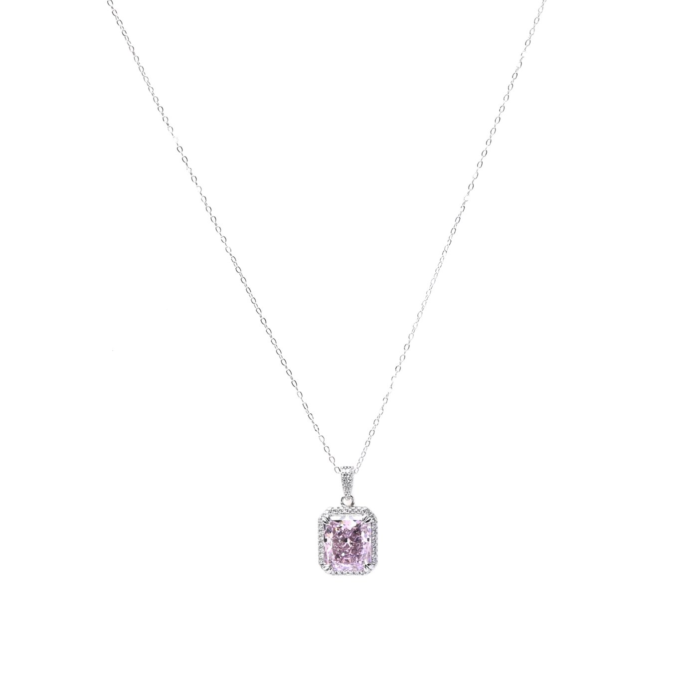 Luxury Necklace with rectangular stone