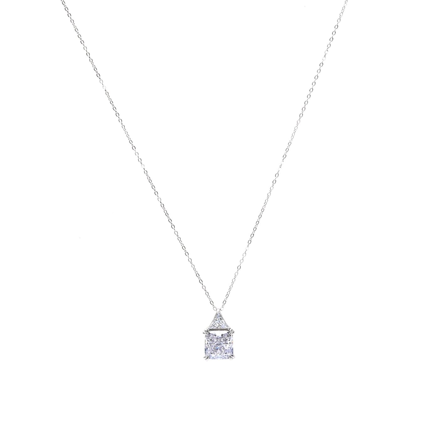 Luxury Necklace with square stone