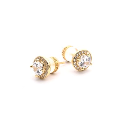 Luxury Round Earrings with zirconias