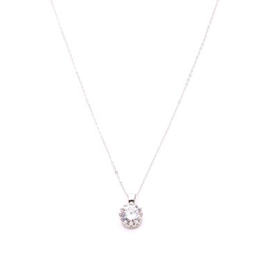 Luxury Round Necklace with zirconia