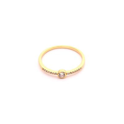 Anillo Luxury básico con brillantes