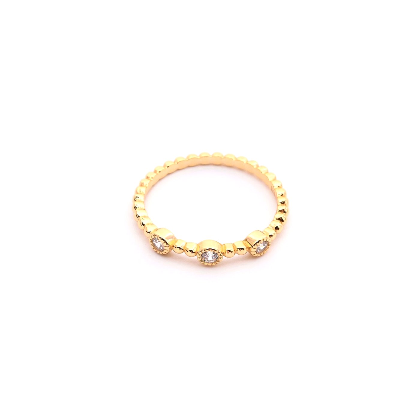 Luxury Basic Ring with three diamonds