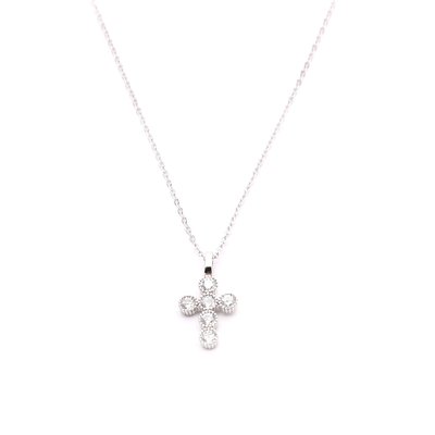 Collier Luxury avec croix brillante