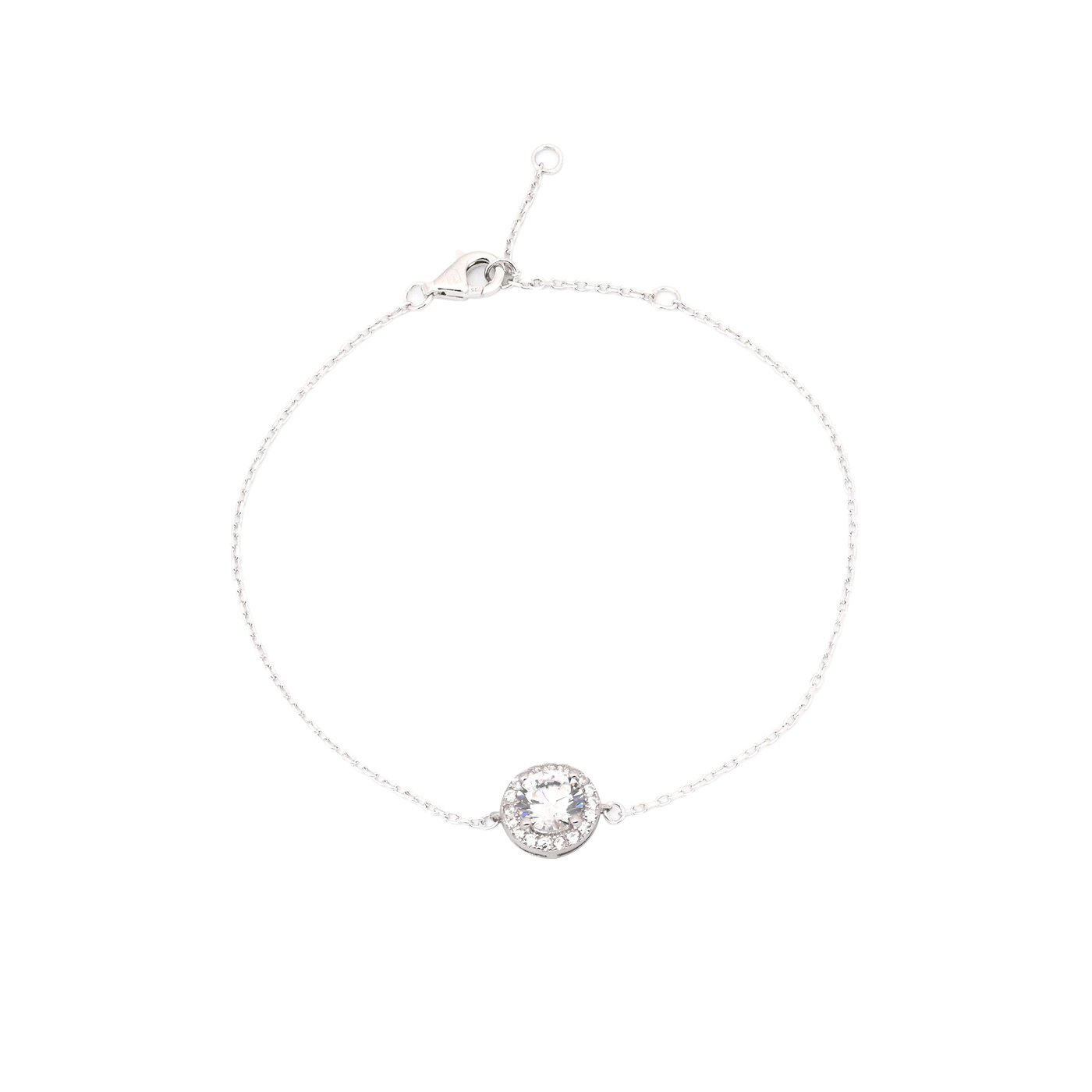 Pulseira Luxury redonda transparente