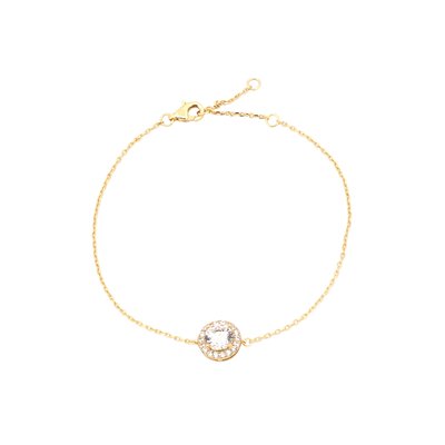 Pulseira Luxury redonda transparente