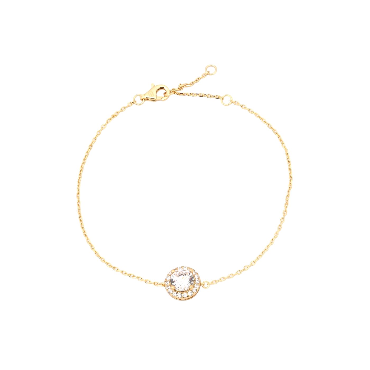 Pulseira Luxury redonda transparente