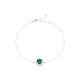 Pulseira S925 redonda verde GB