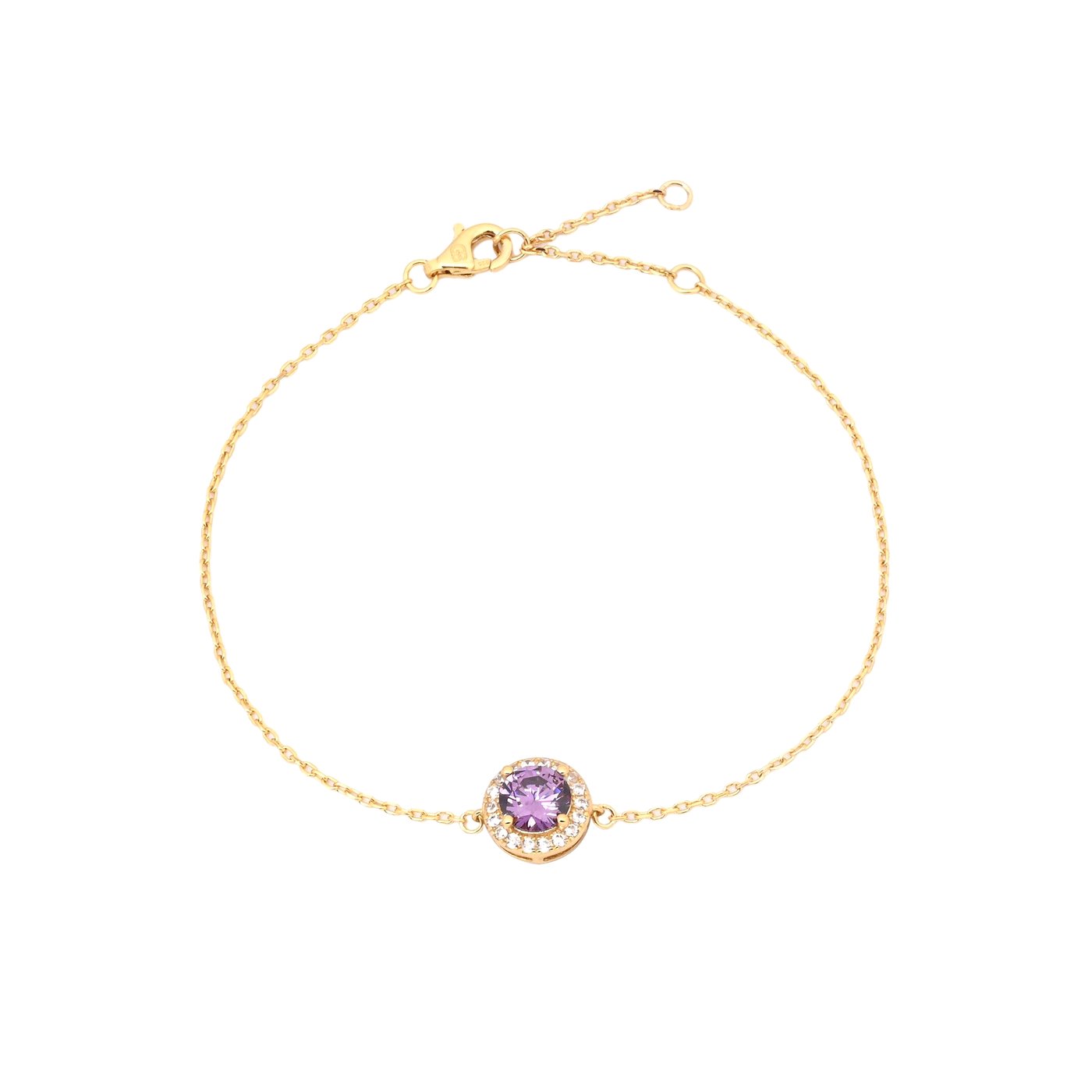 Pulsera Luxury redonda lila