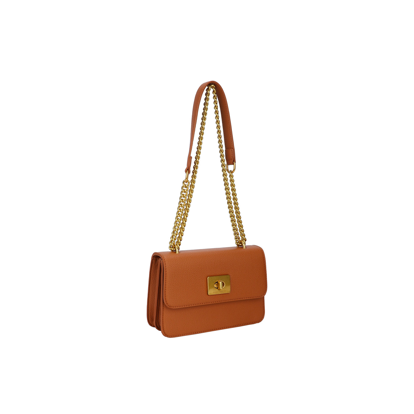 Shoulder bag with golden chain