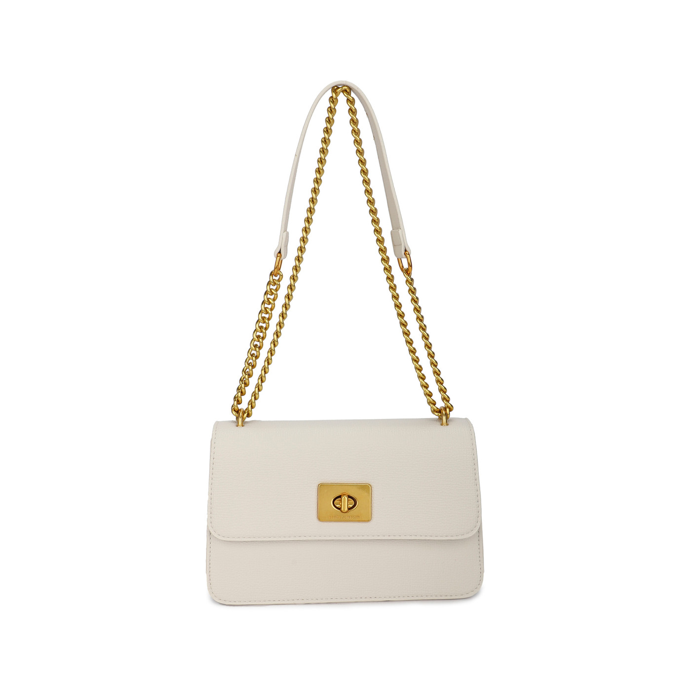 Shoulder bag with golden chain