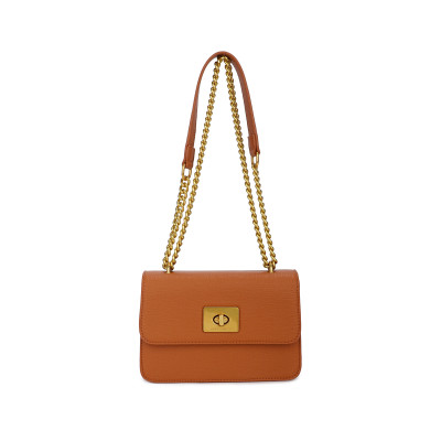 Shoulder bag with golden chain