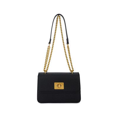 Shoulder bag with golden chain