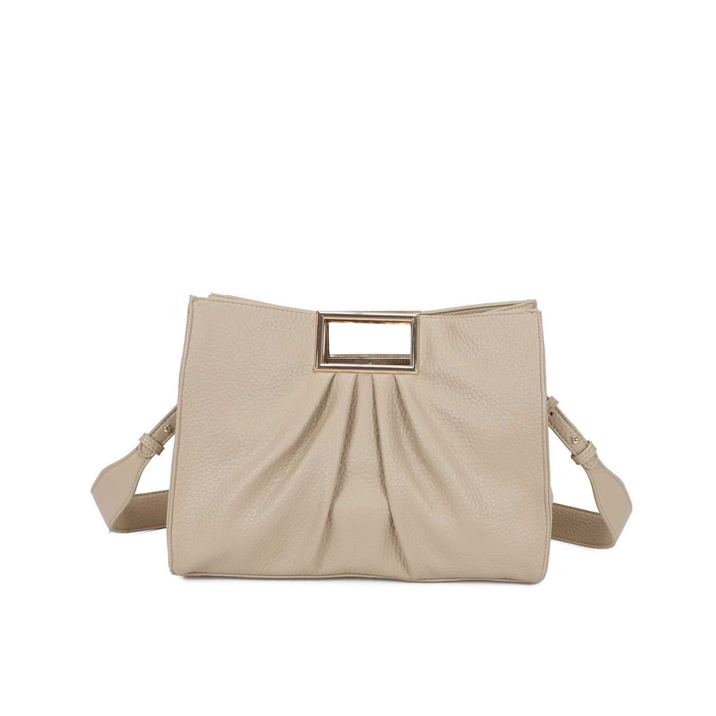 Bolso de mano con asa rectangular