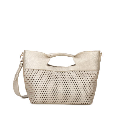 Shopper bag with crossbody strap