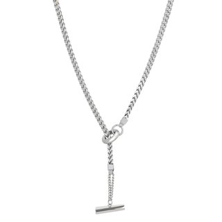 Long Glamour necklace with thick mesh