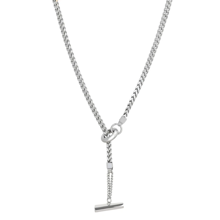 Collana Glamour lunga a maglia spessa